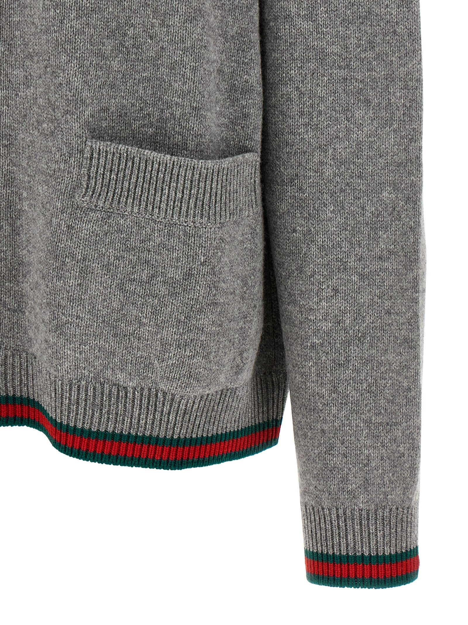 Gucci Polo Cardigan Grey