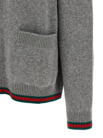 Gucci Polo Cardigan Grey