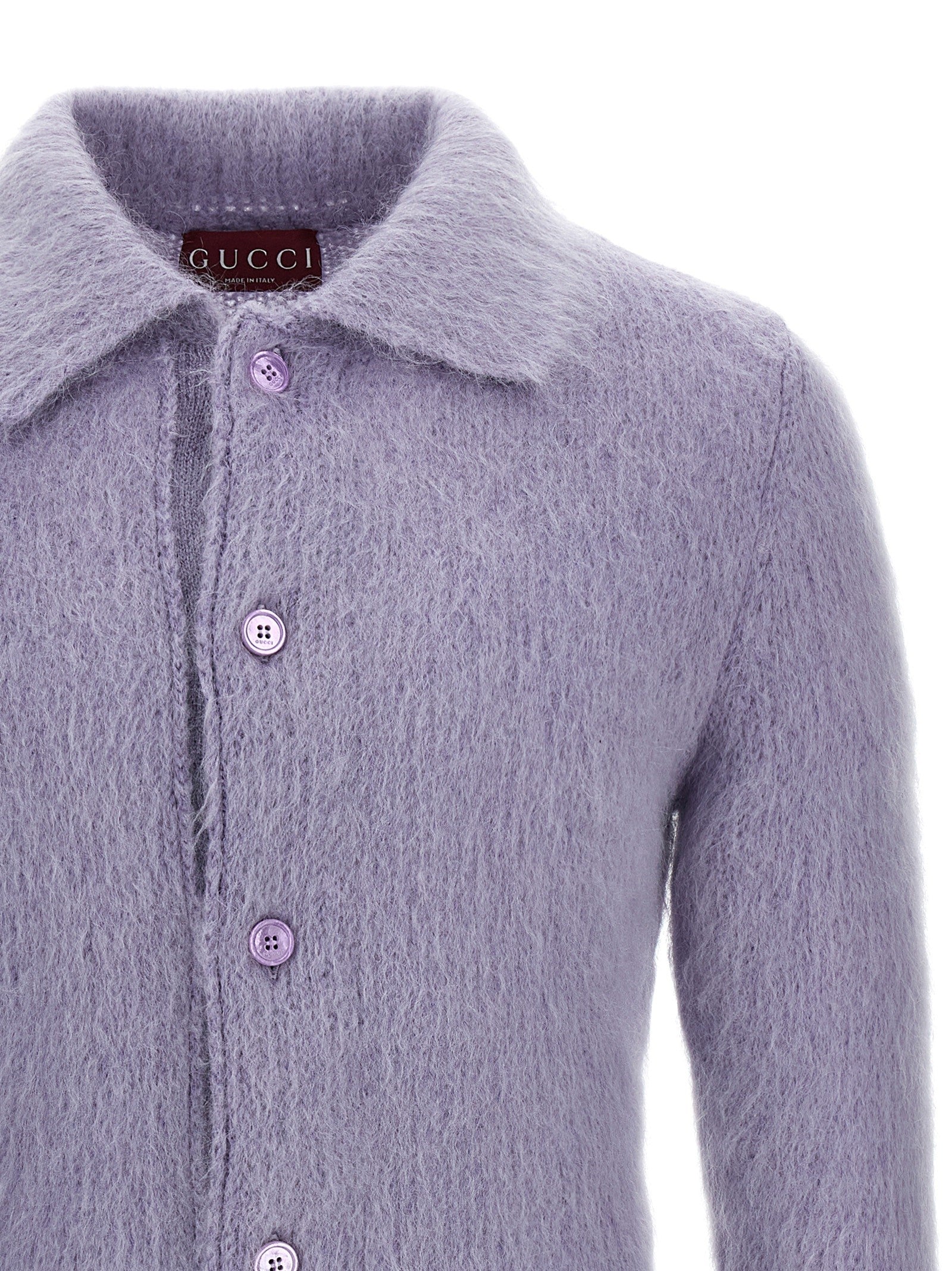 Gucci Polo Cardigan Purple