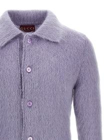 Gucci Polo Cardigan Purple