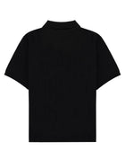 Saint Laurent Men's Cotton Polo Cassandre Black, view 2