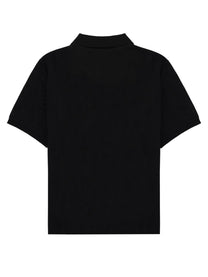 Saint Laurent Men's Polo Cassandre in Cotone Black