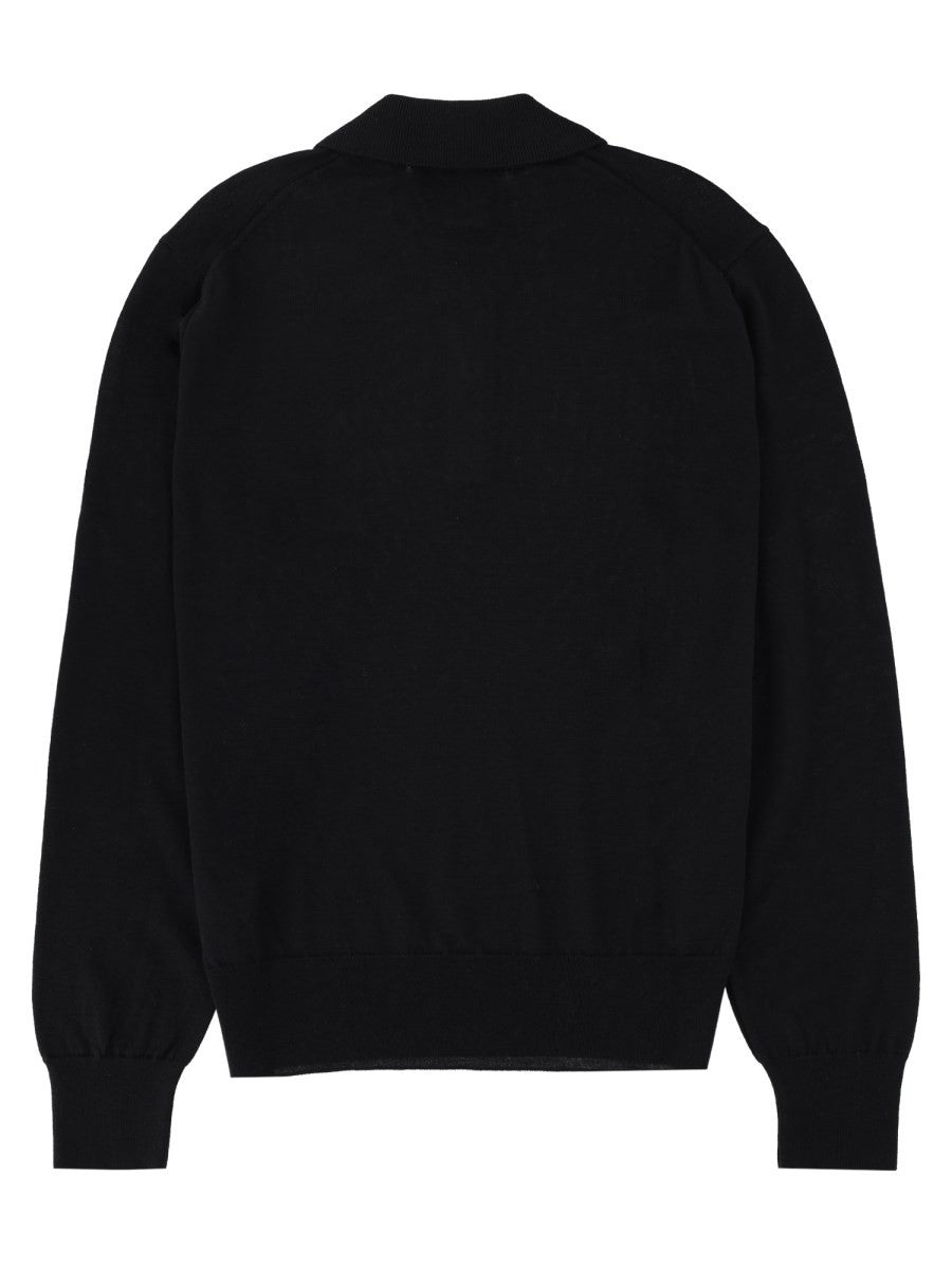 Ami Paris Men's Polo Black, view 4
