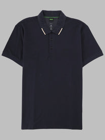 BOSS Men's Polo Con Blue
