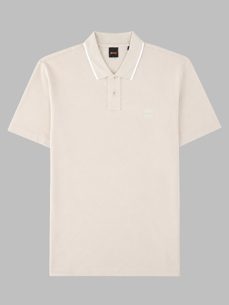 BOSS Men's Polo Con Beige