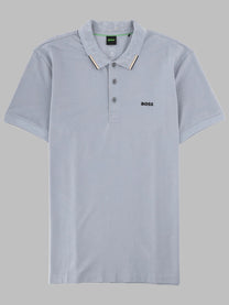 BOSS Men's Polo Con Grey