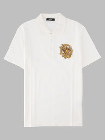 Versace Men's Polo Con White