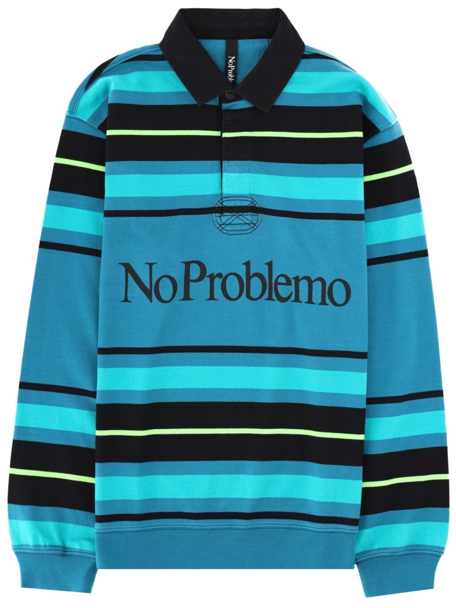 No Problemo Men's Polo Con Blue