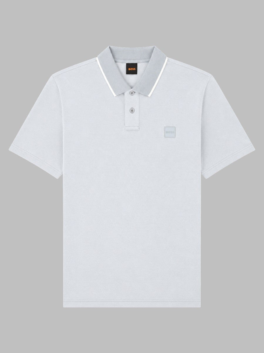 BOSS Men's Polo Con Grey