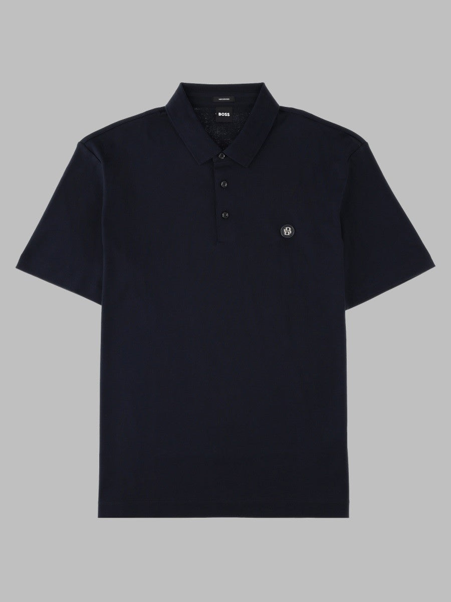 BOSS Men's Polo Con Blue