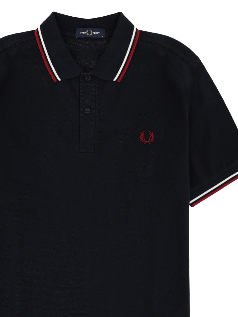 Fred Perry Men's Polo Blue, view 3