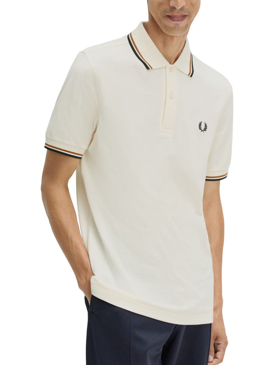 Fred Perry Men's Polo Con White