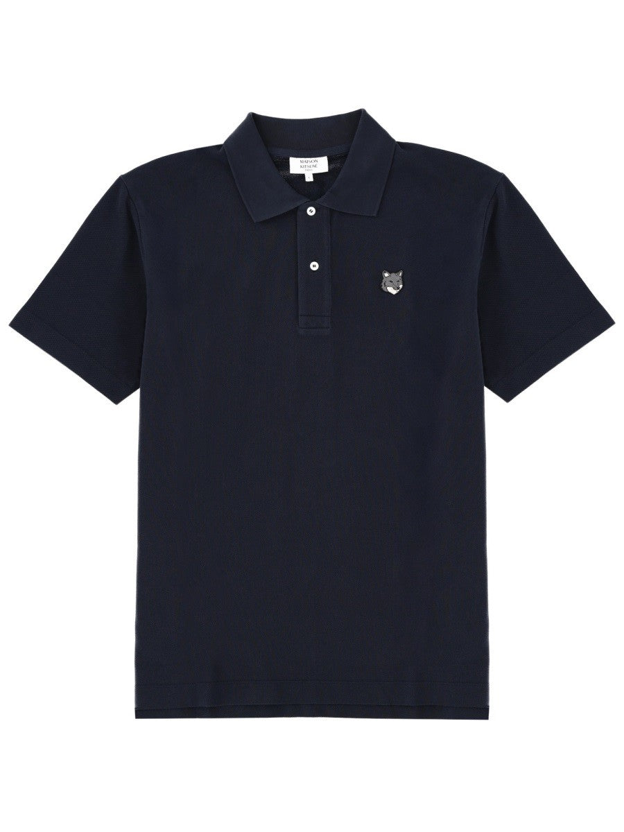 Maison Kitsuné Men's Polo Blue