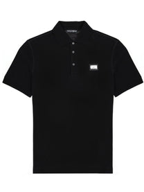 Dolce &amp; Gabbana Men's Polo Con Patch Black