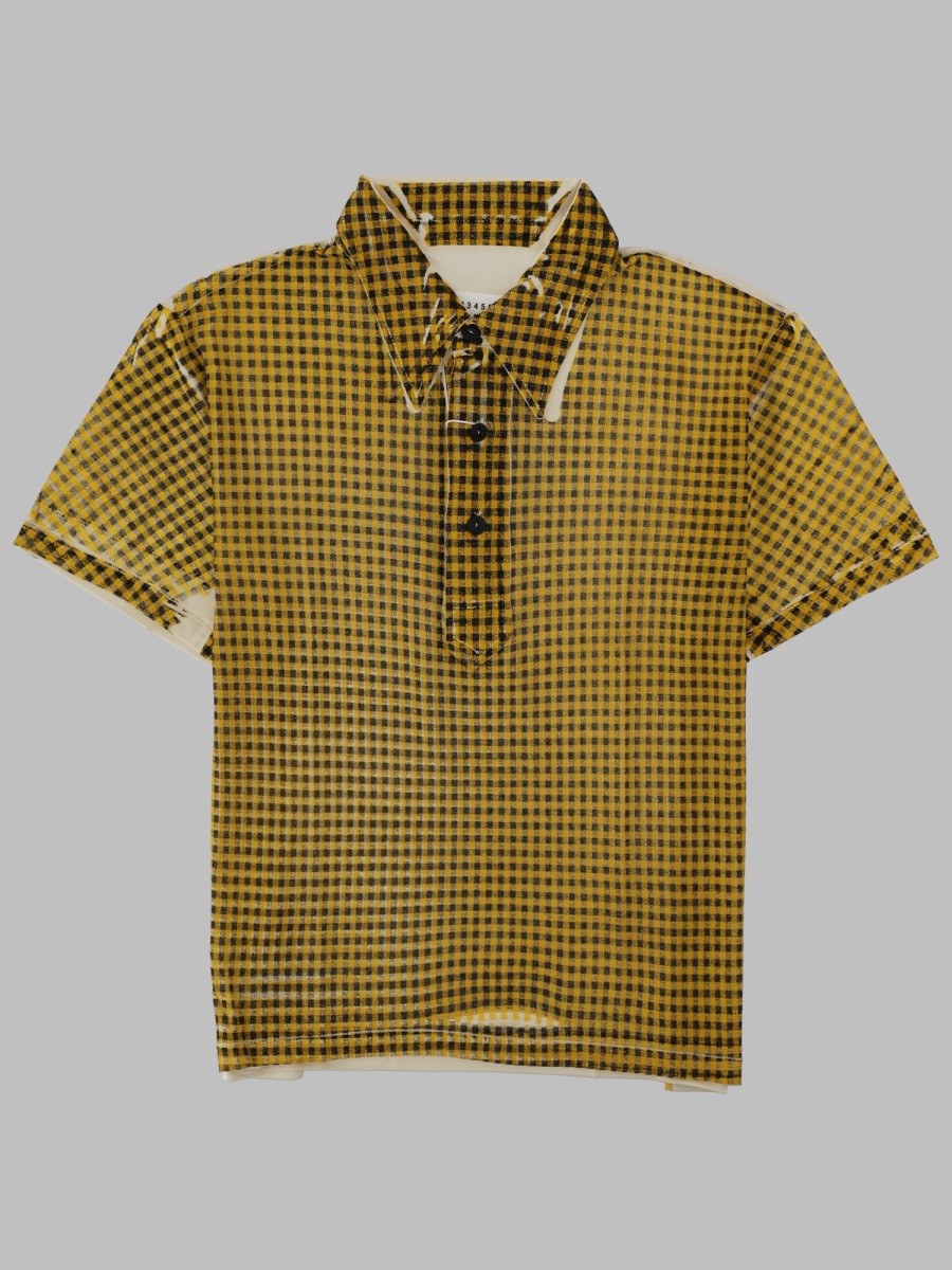 Maison Margiela Women's Polo Con Stampa Yellow