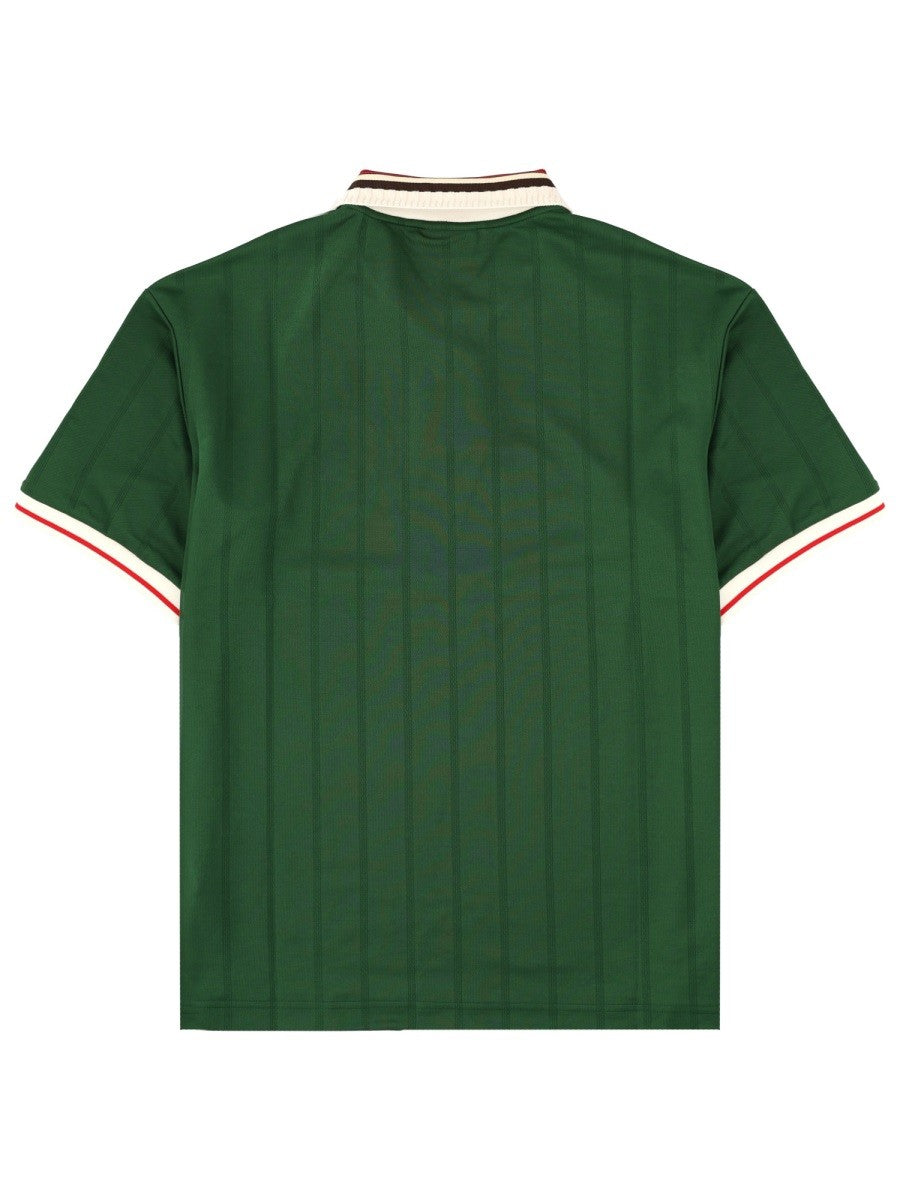 Drôle de Monsieur Men's Polo Hibiscus Green
