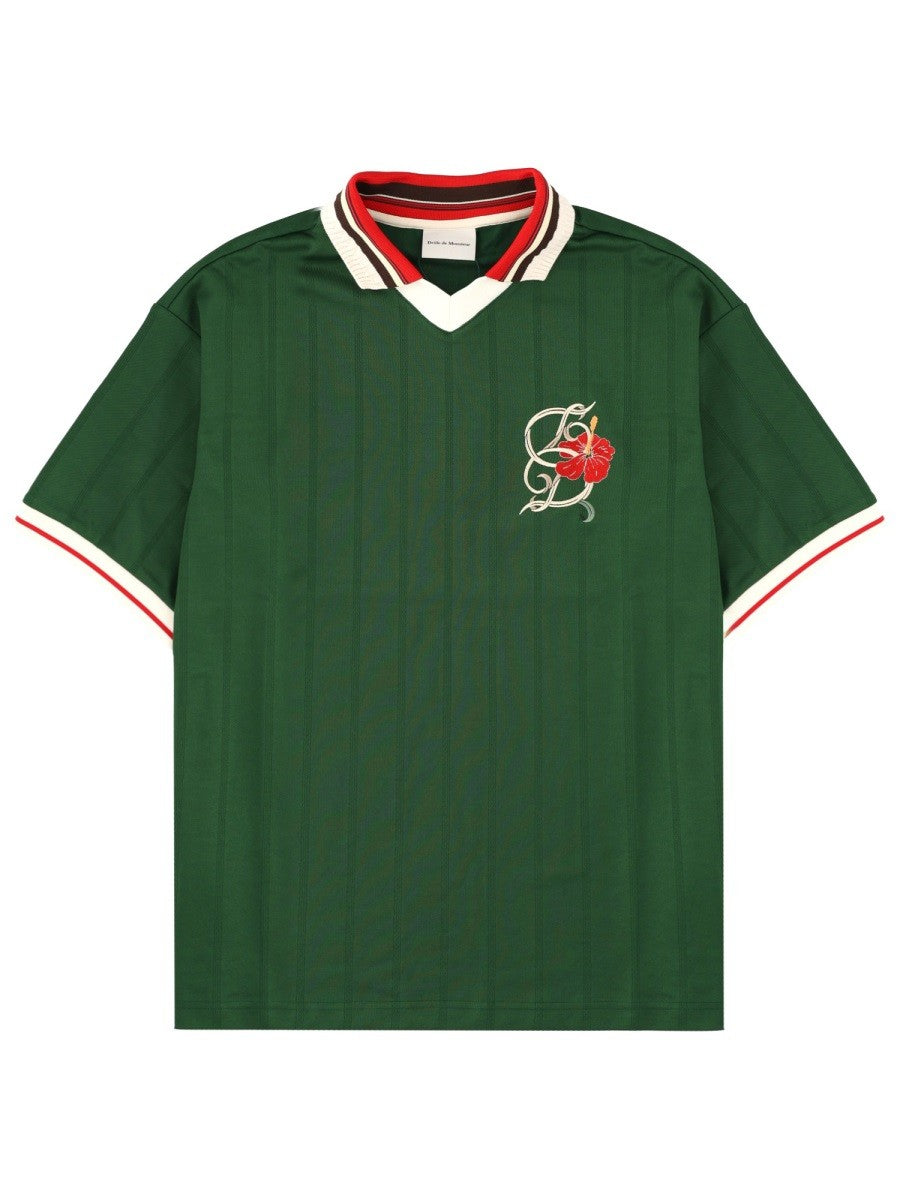 Drôle de Monsieur Men's Polo Hibiscus Green