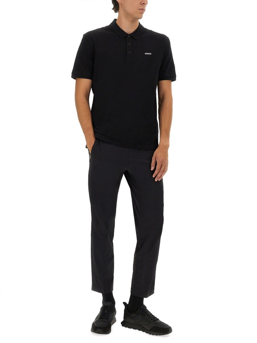 HUGO BOSS Men's Polo Donos Black
