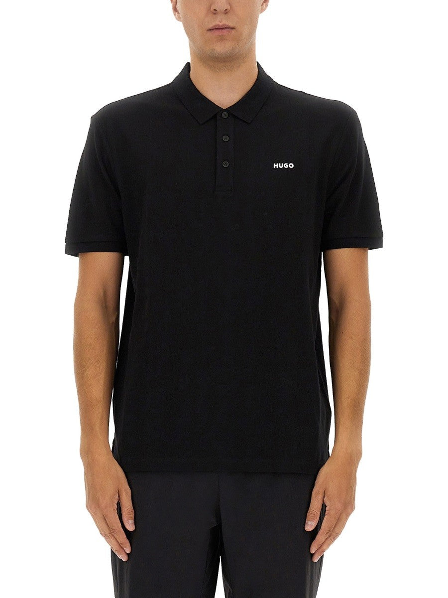 HUGO BOSS Men's Polo Donos Black