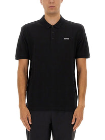 HUGO BOSS Men's Polo Donos Black