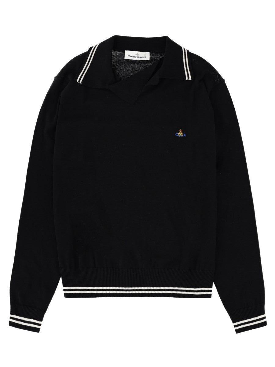 Vivienne Westwood Men's Polo Doubletake Black