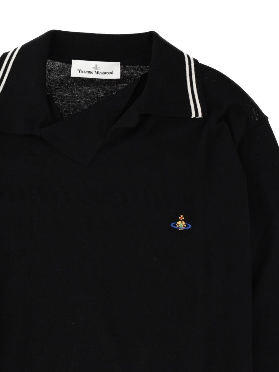 Vivienne Westwood Men's Polo Doubletake Black, view 3