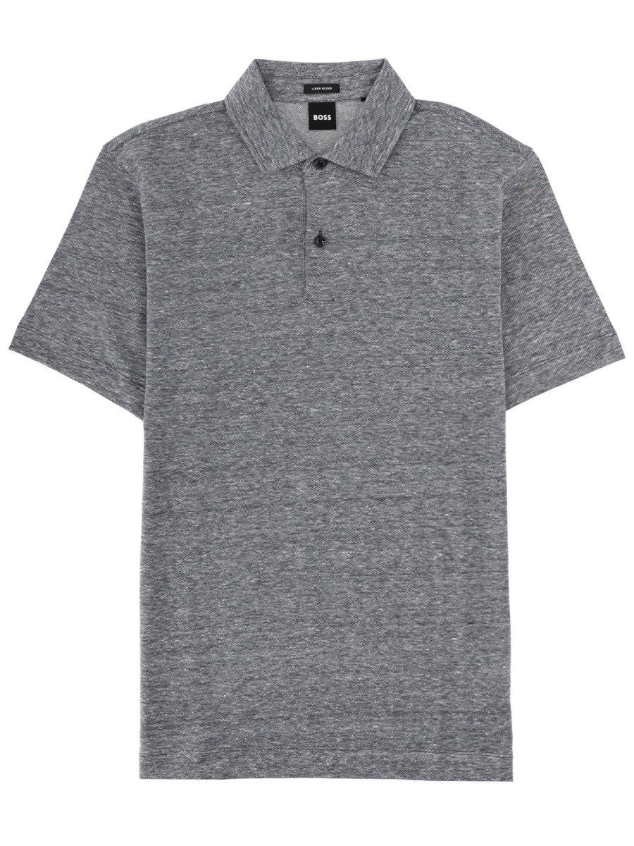 BOSS Men's Polo Press Grey