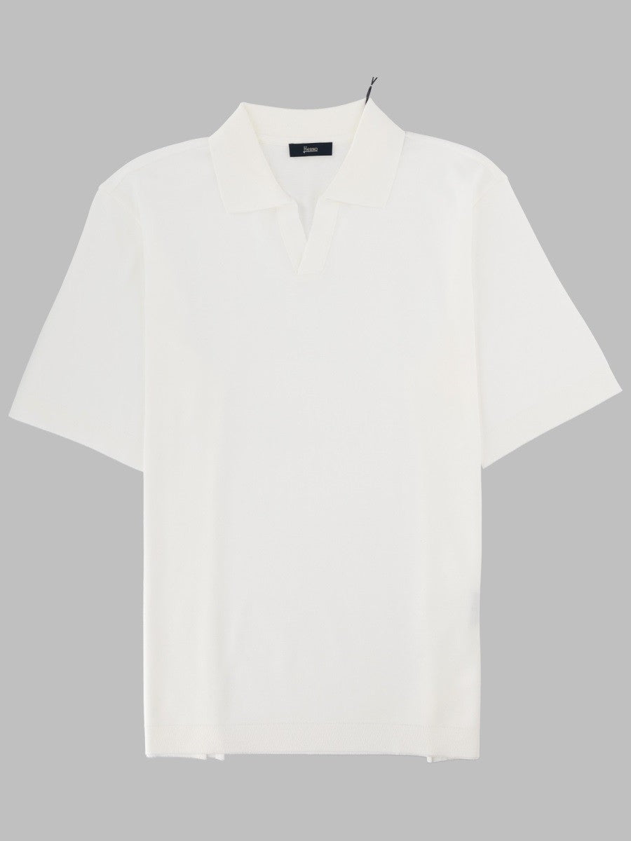 Herno Men's Polo in Cotone White