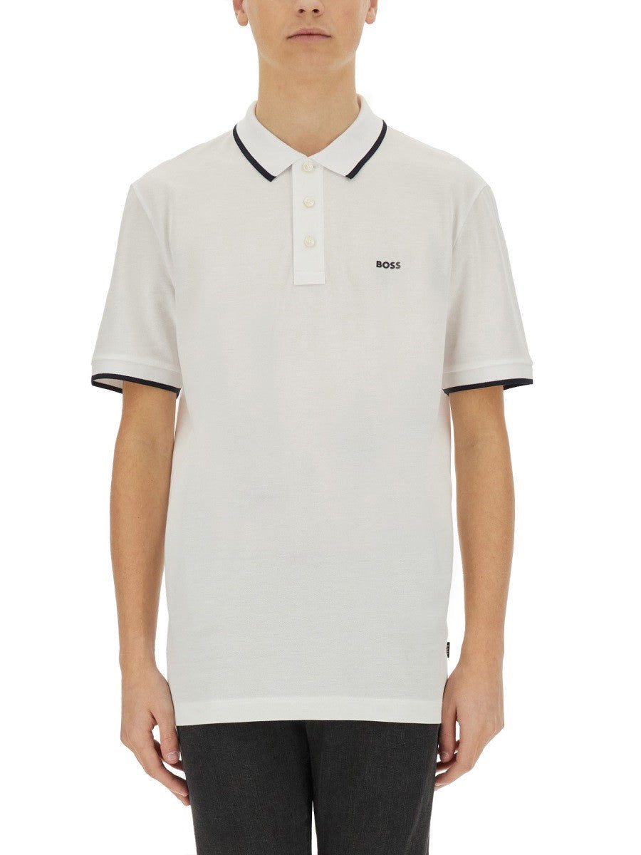 BOSS Men's Polo in Cotone White