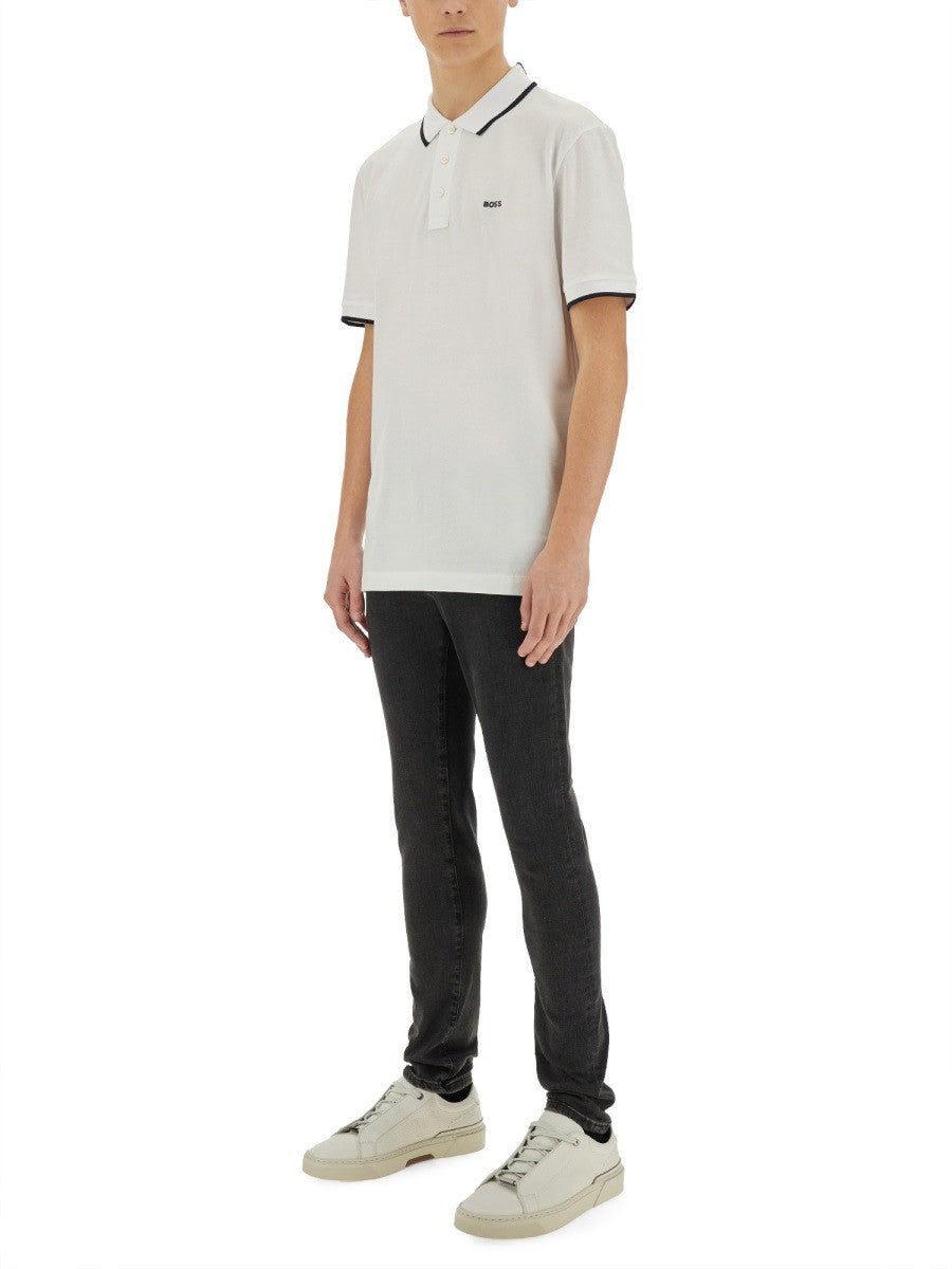 BOSS Men's Polo in Cotone White