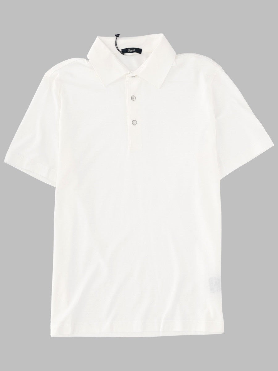 Herno Men's Polo in Cotone White