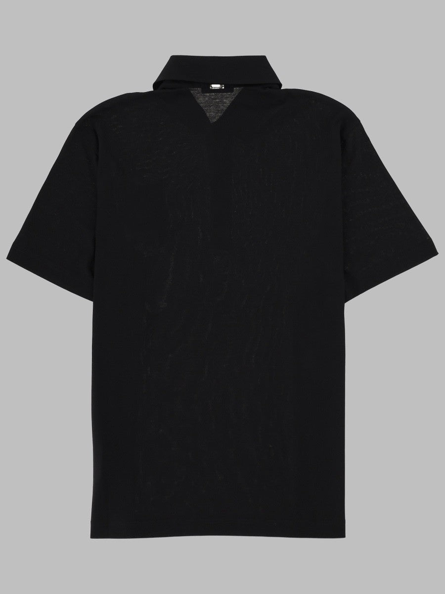 Herno Men's Polo in Cotone Black