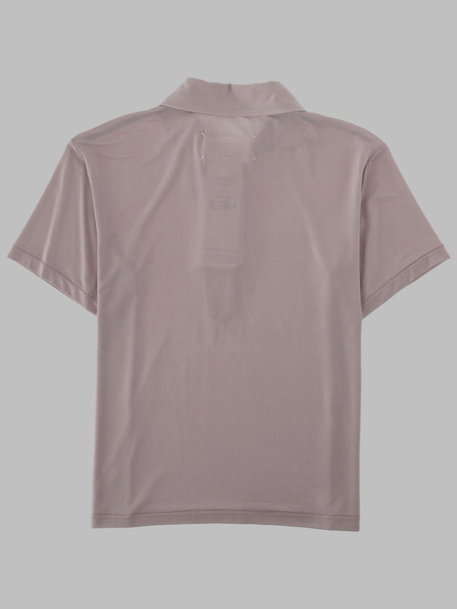 Maison Margiela Women's Polo in Cupro Beige