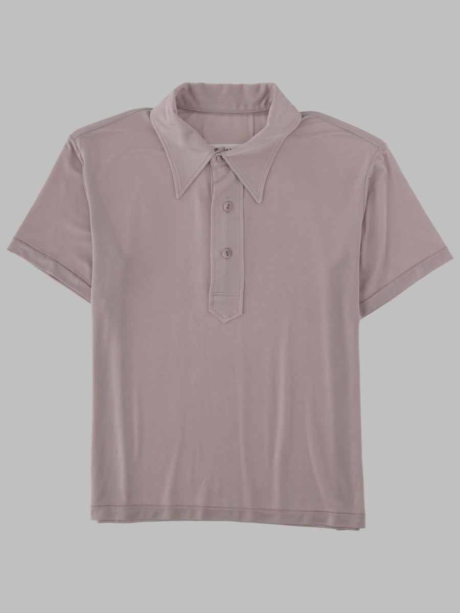 Maison Margiela Women's Polo in Cupro Beige