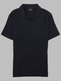 Giorgio Armani Men's Polo in Jersey DI Viscosa Stretch Blue