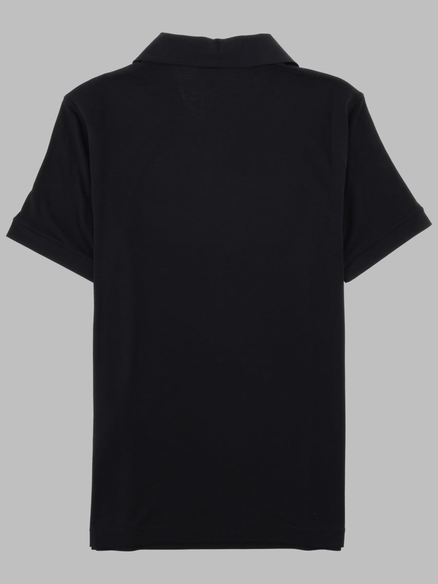 Giorgio Armani Men's Polo in Jersey DI Viscosa Stretch Black