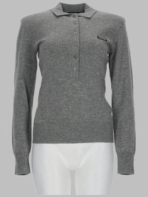Rotate Women's Polo in Lana Merino Cashmere Grey
