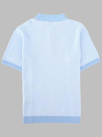 Casablanca Men's Polo in Maglia Righe Blue