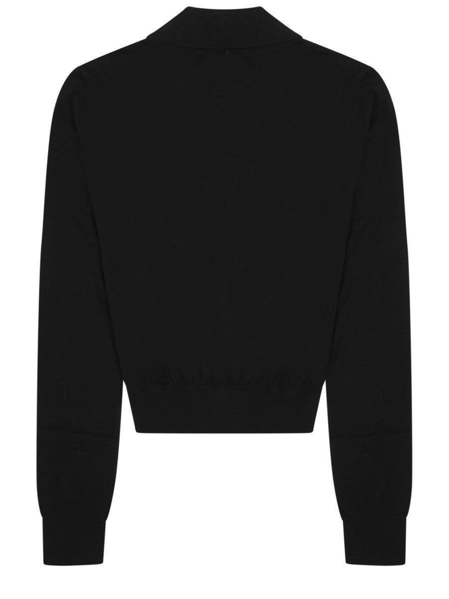 Celine Women's Polo in Maglia Con Black