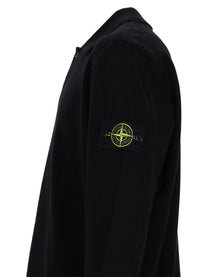 Stone Island Men's Polo in Maglia Con Patch Black
