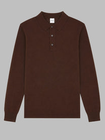ASPESI Men's Polo in Maglia Brown