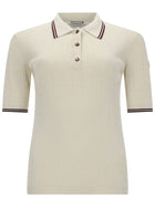 Moncler Women's Knit Polo White