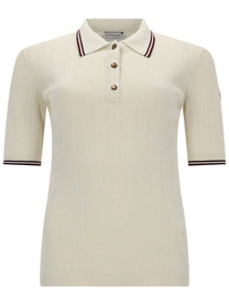 Moncler Women's Polo in Maglia White