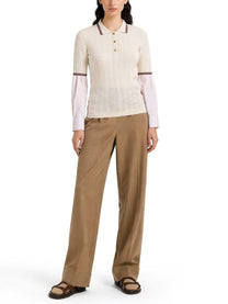 Moncler Women's Polo in Maglia White