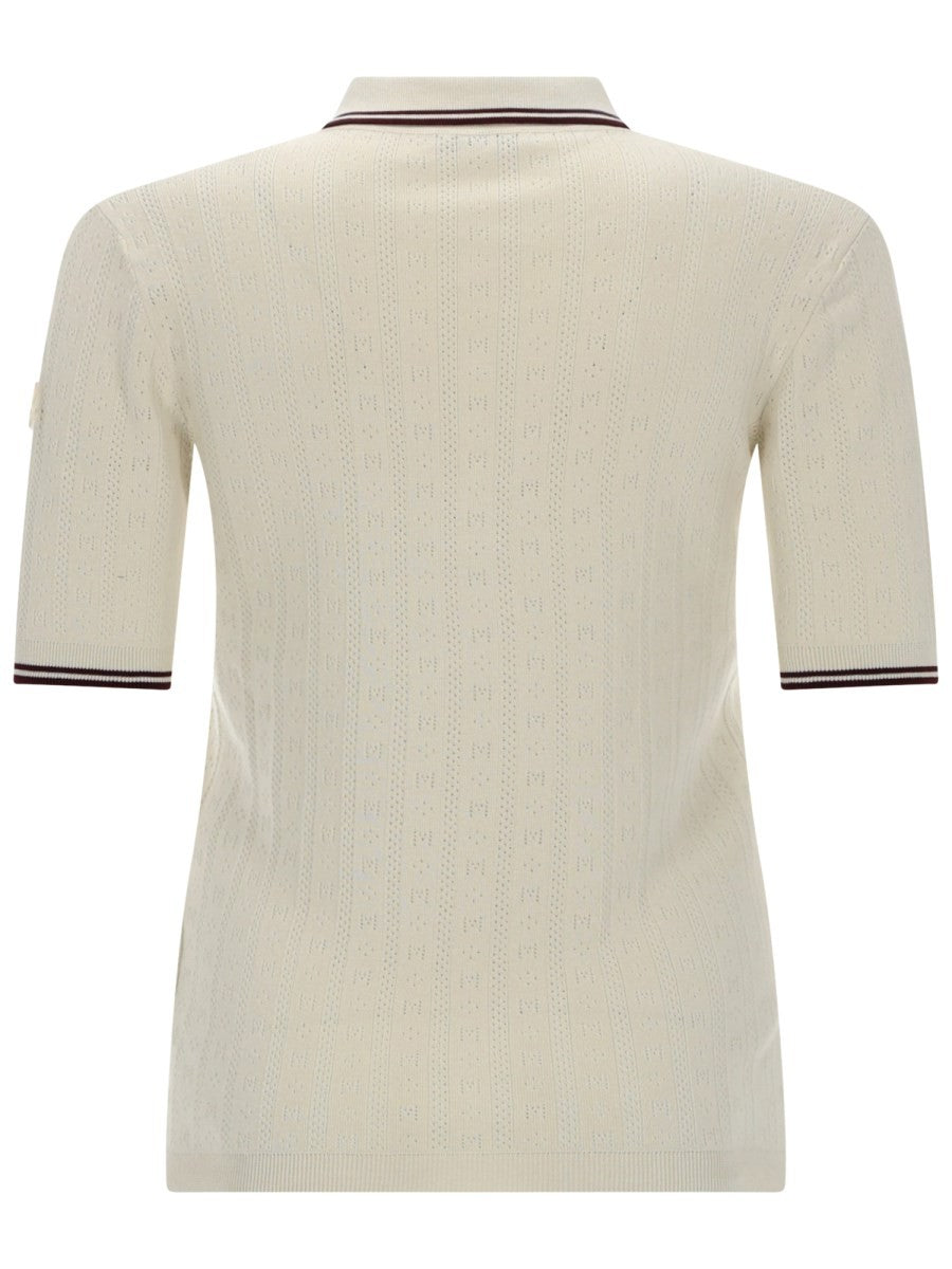 Moncler Women's Polo in Maglia White
