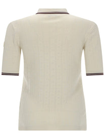 Moncler Women's Polo in Maglia White