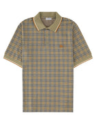 Burberry Men's Cotton Blend Check Polo Beige