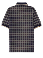 Burberry Men's Cotton Blend Check Polo Blue, view 2