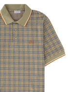 Burberry Men's Cotton Blend Check Polo Beige, view 3
