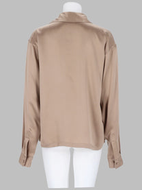 Tom Ford Women's Polo in Satin DI Seta Beige